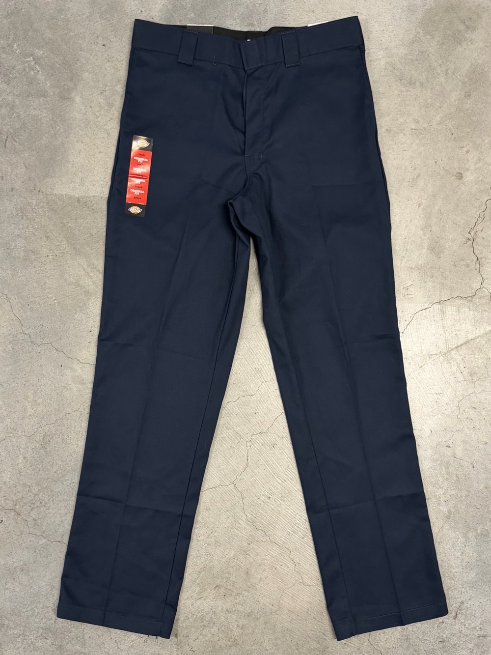 Dickies Men's Dark Navy Straight-Leg Work Pants